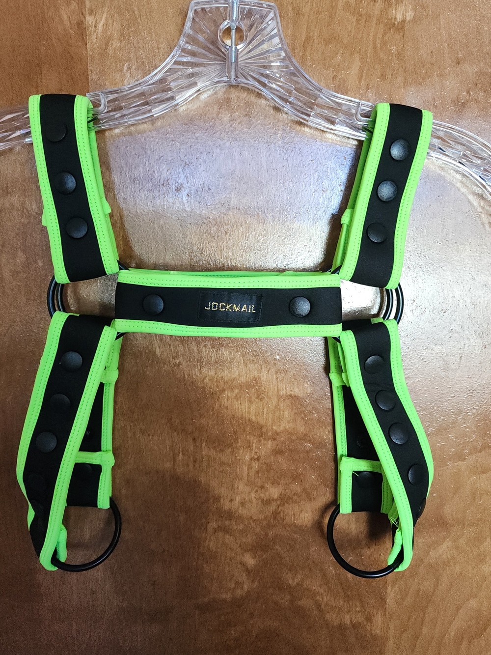 Jockmail Men's Neon Green & Black, Red & Black, Black On Black,  Harness